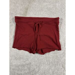 skims cotton jersey sleep shorts red small